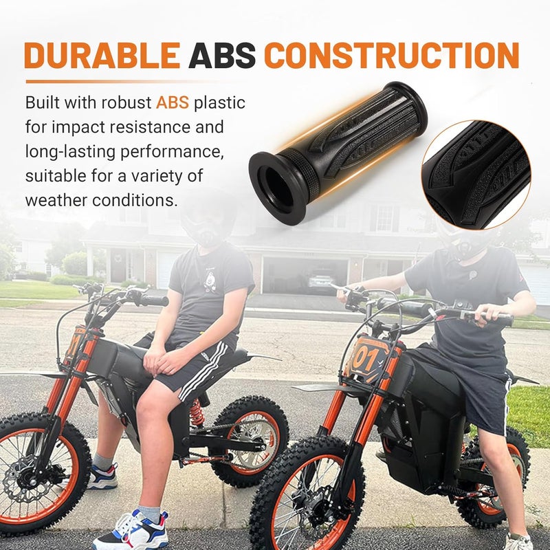 Dilomber Upgrade 48V Bike Throttle Left Side Grips Fits for Tuttio Soleil 01 Electric Dirt Bike w/LCD Display M Button Only (New Version, Cannot Be Used Interchangeably with The Old Throttle) - Image 3